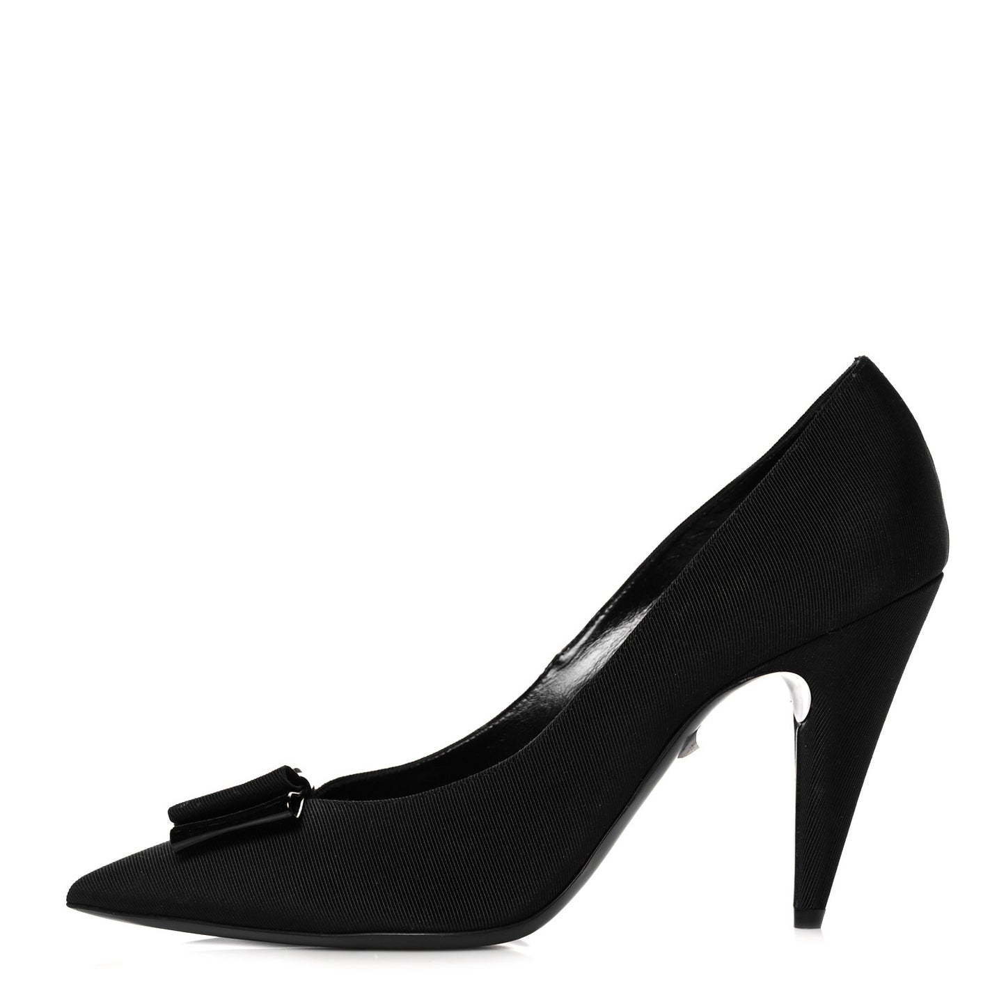 Calfskin Bow Anais Pumps 40 Black