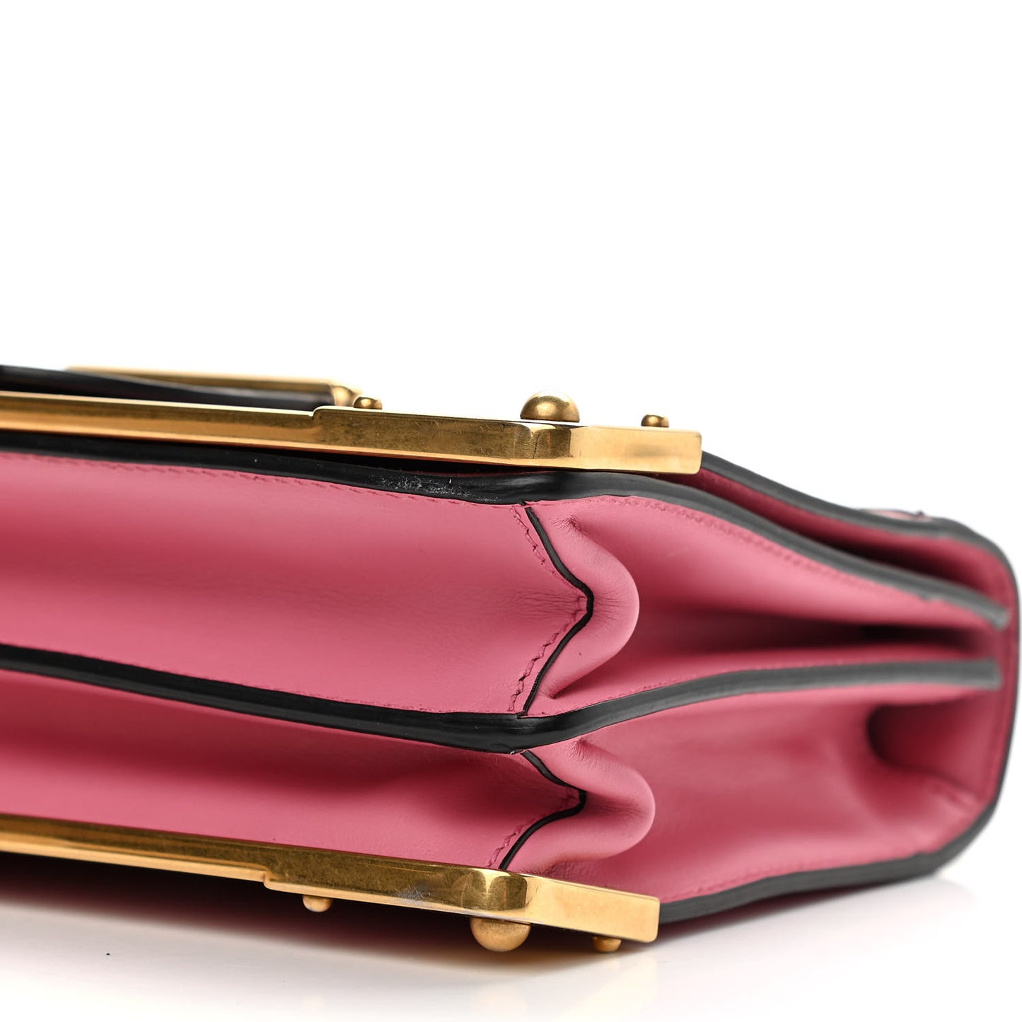 City Calf Saffiano Cahier Bag Geranio Black