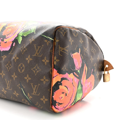 Louis Vuitton Monogram Roses Speedy 30 10 of 14