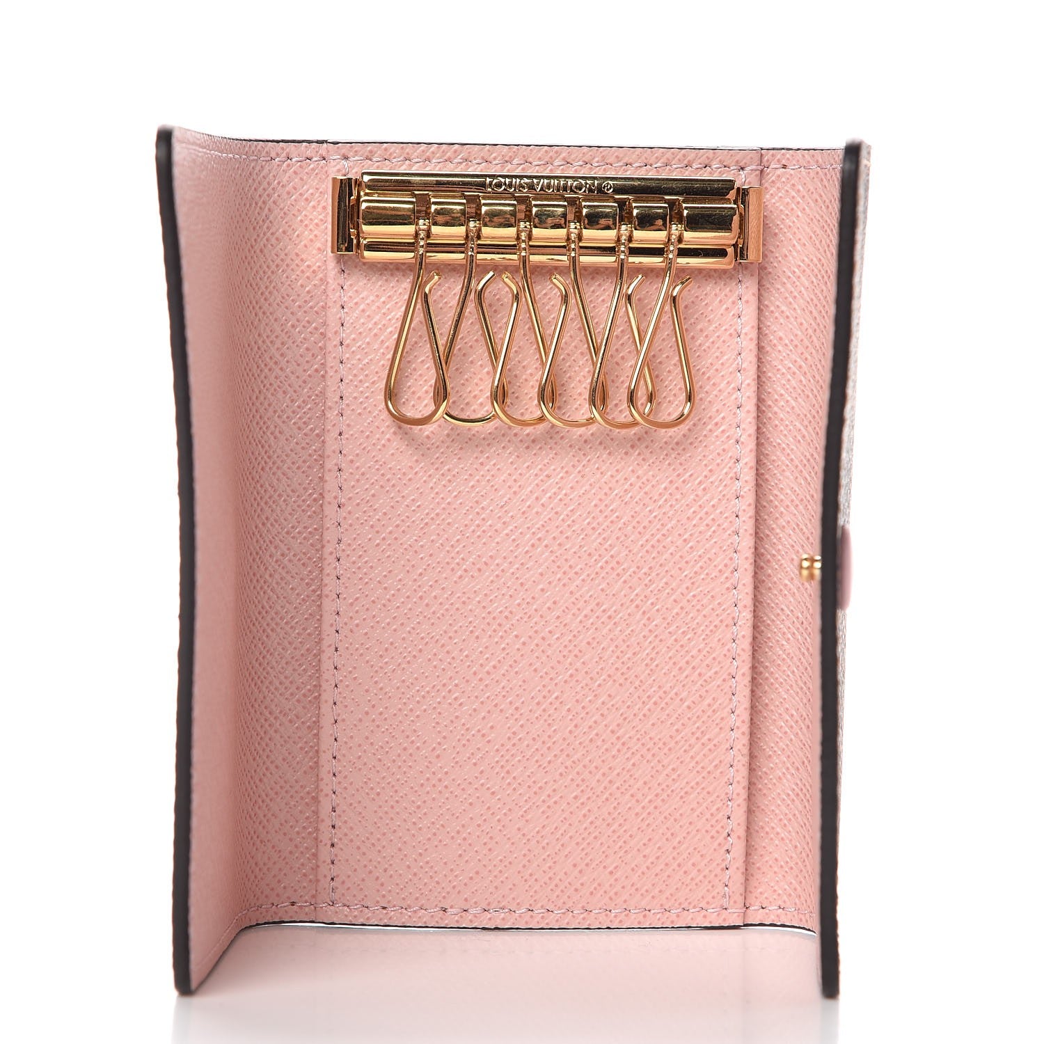 Louis Vuitton Damier Ebene Multicles 6 Key Holder Rose Ballerine 5 of 7