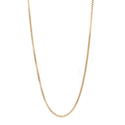 David Yurman 18K Yellow Gold 2.5mm Box Chain Necklace 26" 1 of 4