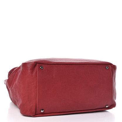 Chanel Calfskin Diamond Stitch Accordion Flap Light Bordeaux 4 of 10