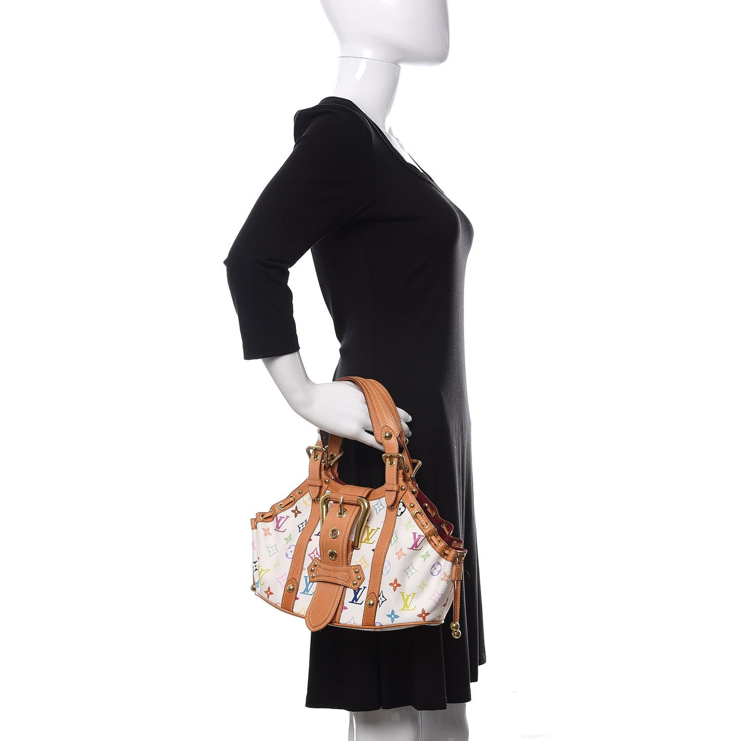 Monogram Multicolor Theda GM White