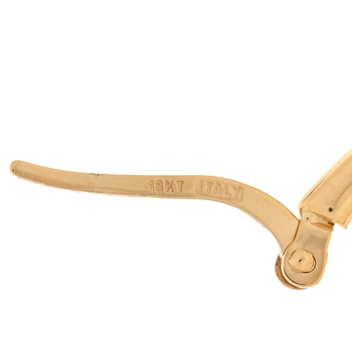 18K Yellow Gold 25mm Hoop Earrings