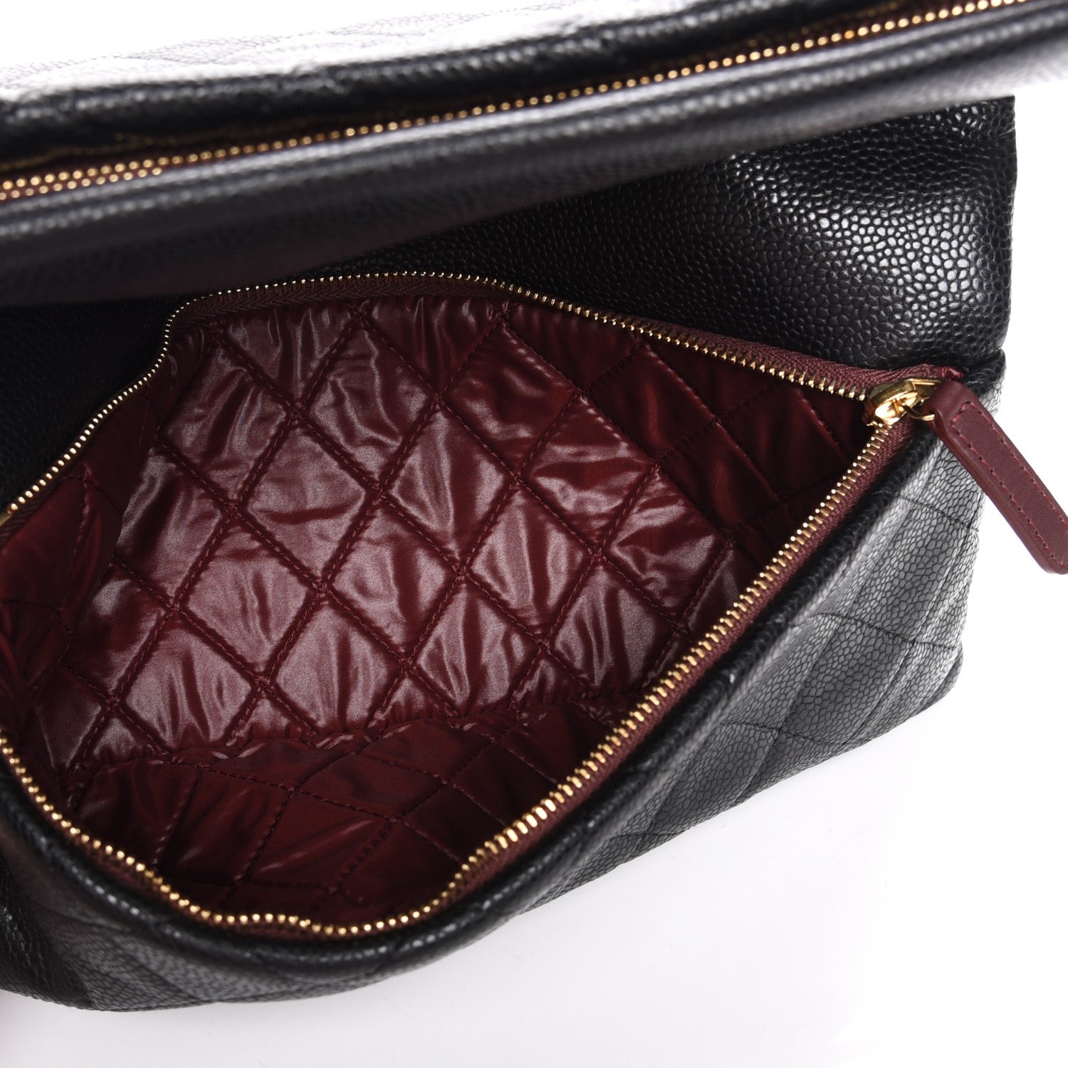 Chanel Caviar Quilted CC Beauty Clutch Black 7 of 9