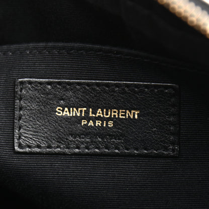 Saint Laurent Calfskin Matelasse Monogram Lou Camera Bag Black 6 of 10