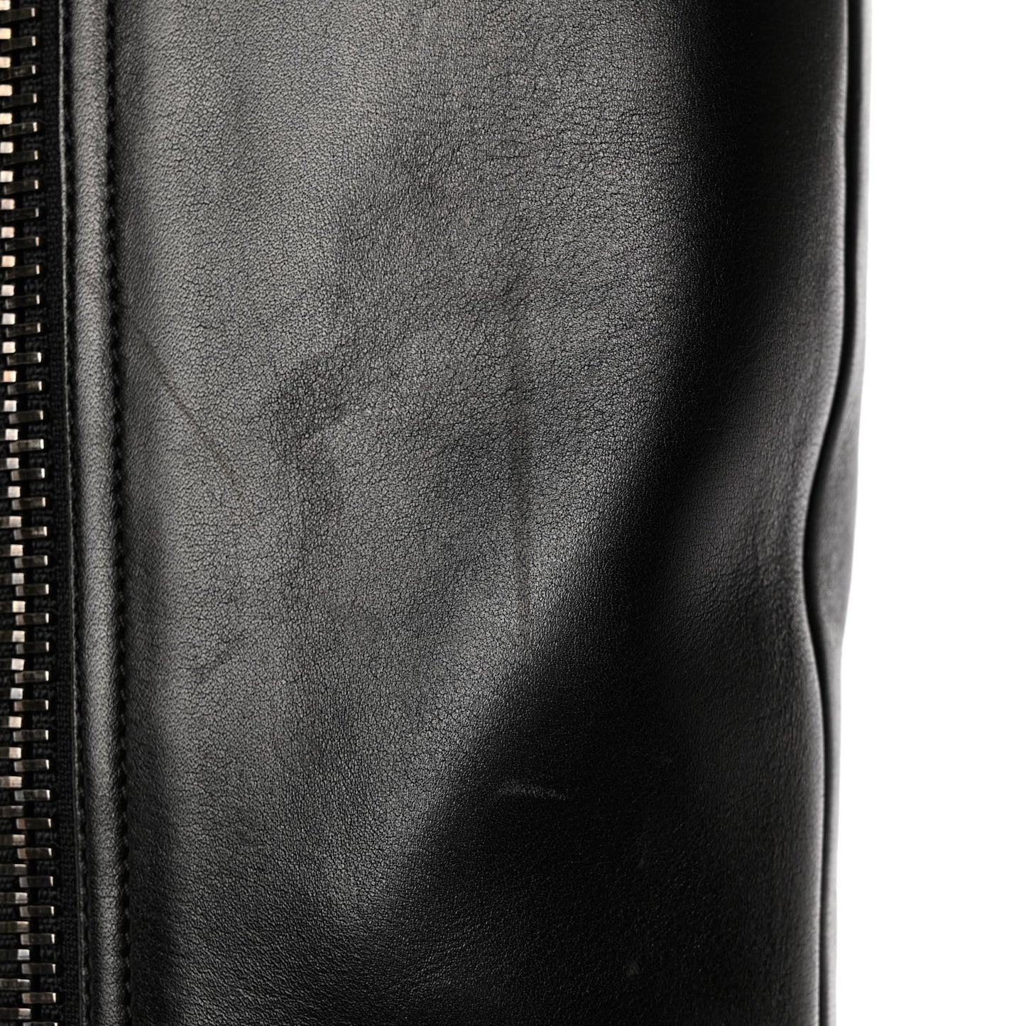 Calfskin High Zip Boots 38 Black
