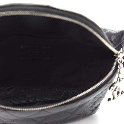 Chanel Grained Calfskin Quilted Waist Belt Bag Black 5 of 10