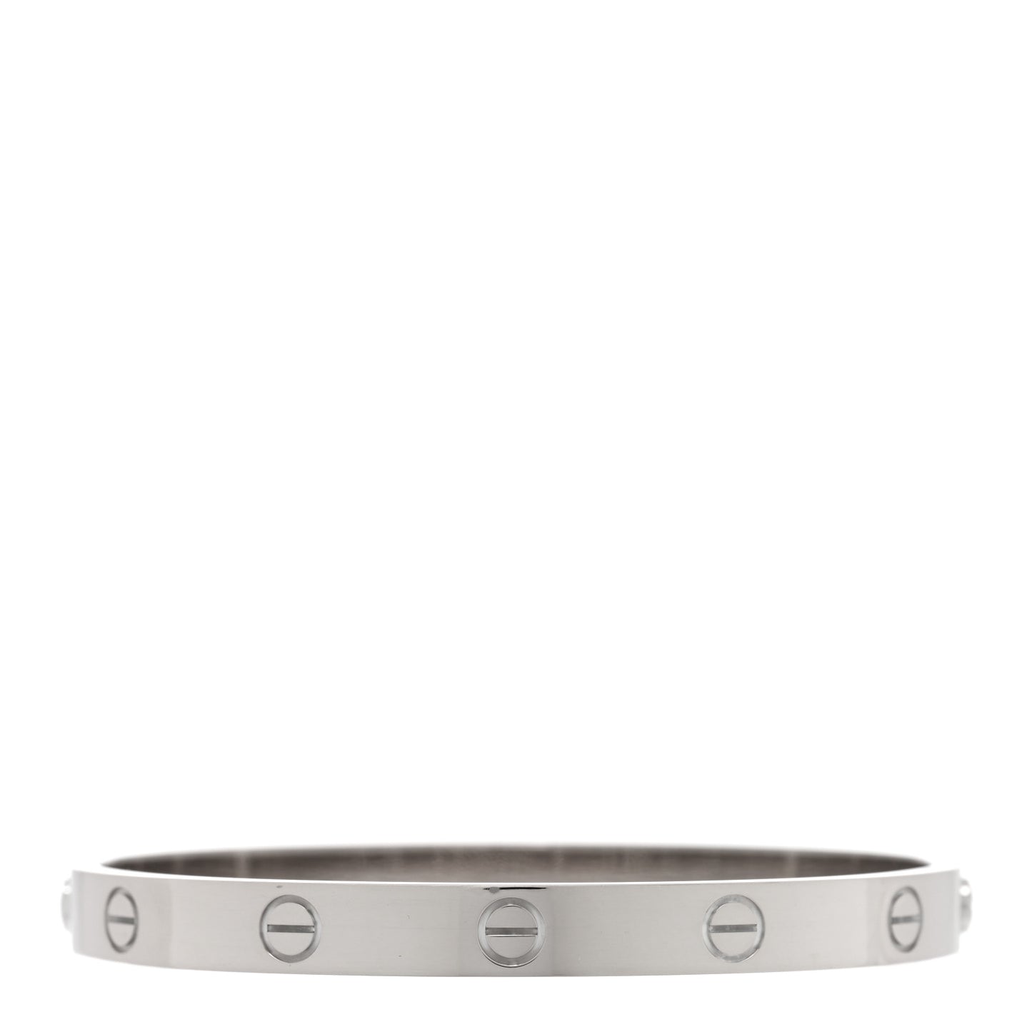 18K White Gold LOVE Bracelet 17