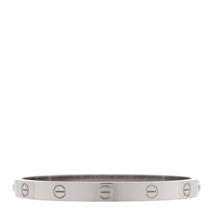 Cartier 18K White Gold LOVE Bracelet 17 2 of 6
