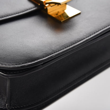 Celine Box Calfskin Medium Classic Box Flap Bag Black 7 of 14