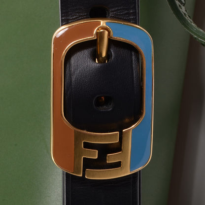 Fendi Leather Silvana Bag Green Orange Blue 7 of 12