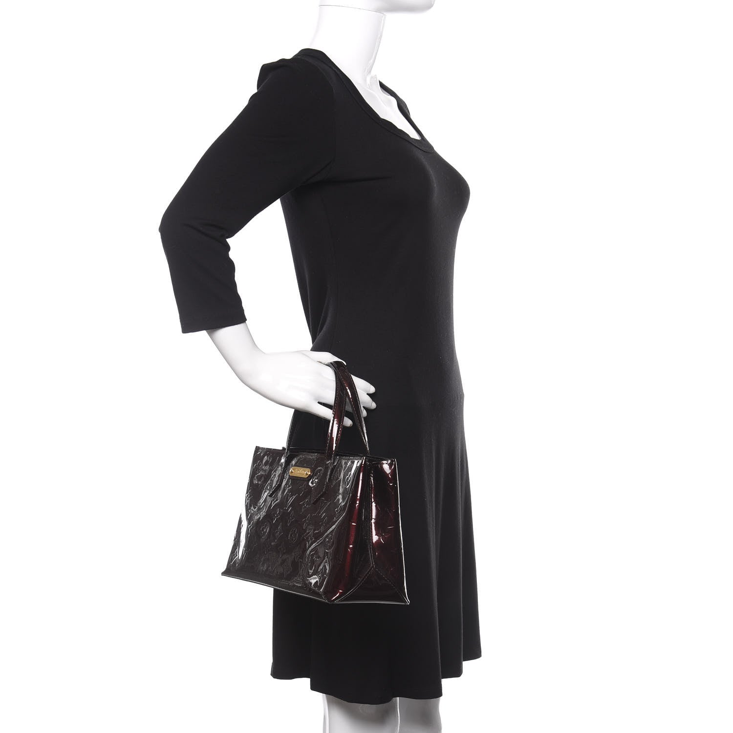 Louis Vuitton Vernis Wilshire PM Amarante 2 of 9