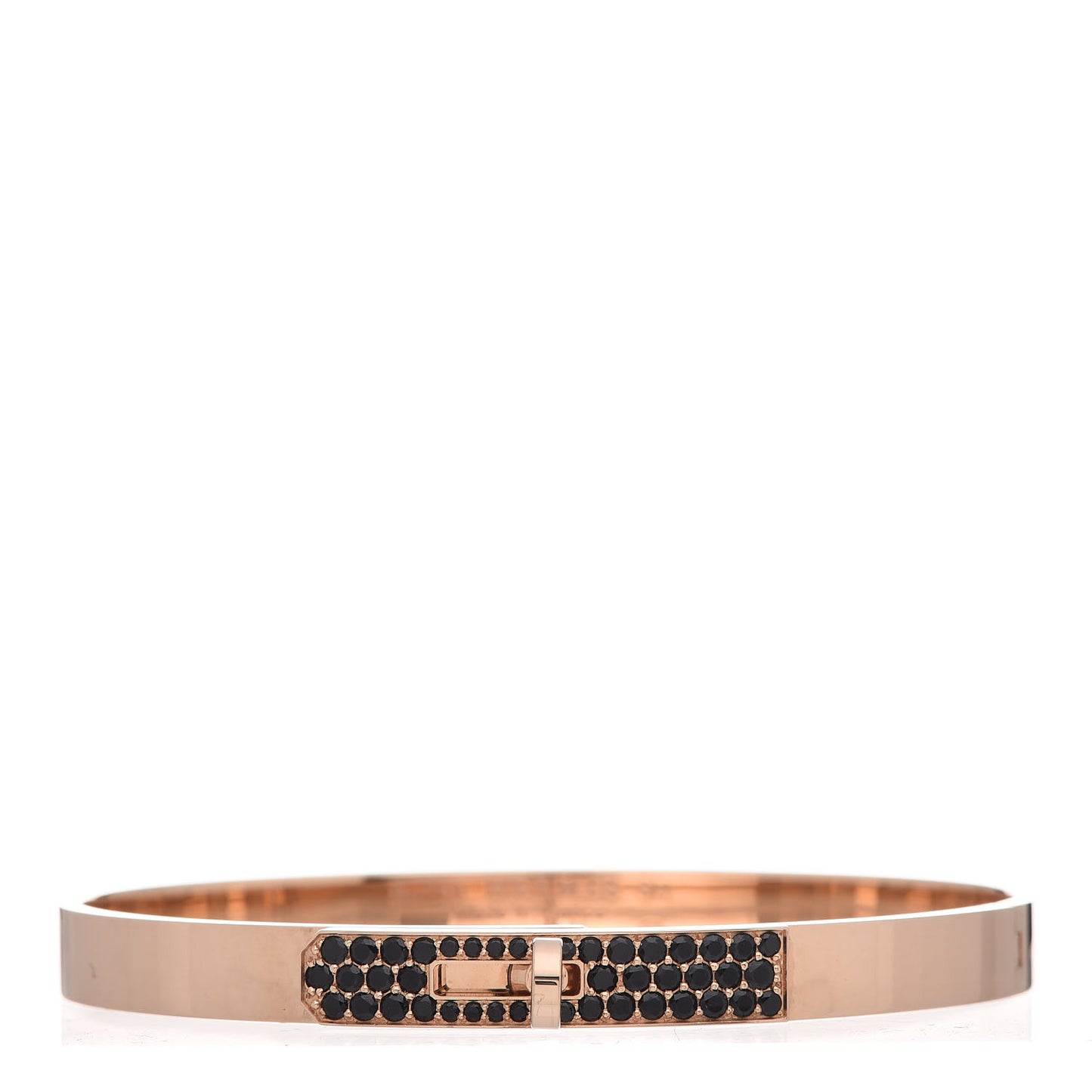 18K Rose Gold Black Spinel PM Kelly Bracelet SH