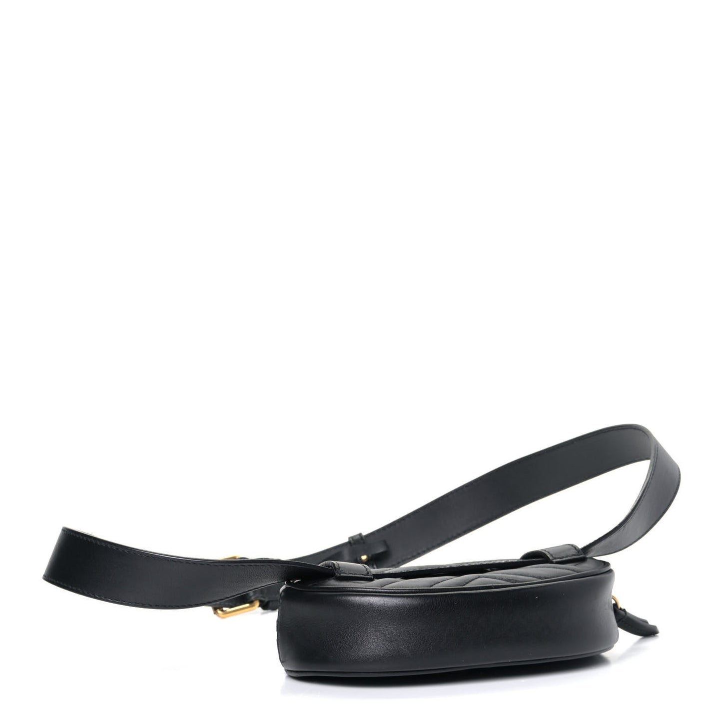 Calfskin Matelasse GG Marmont Belt Bag 95 38 Black
