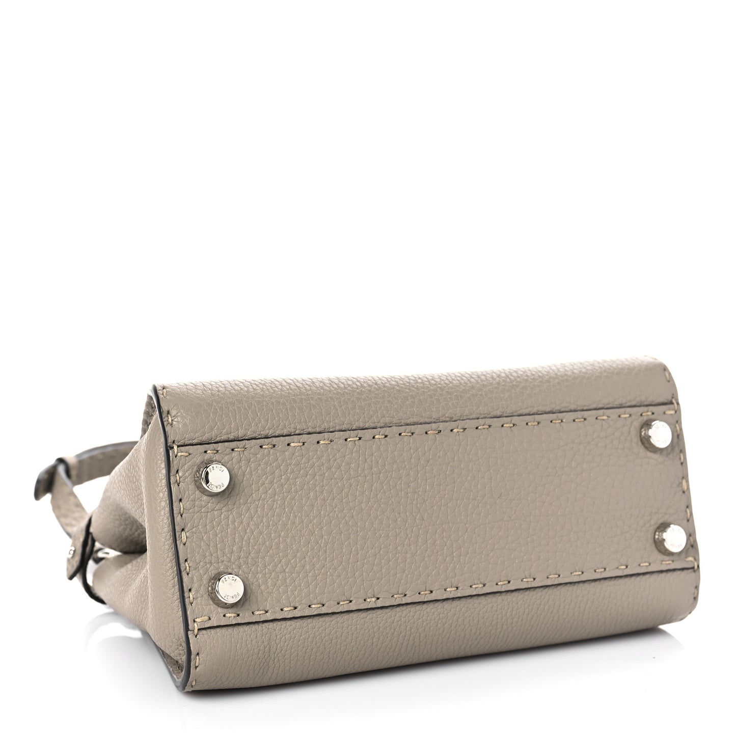Cuoio Romano Snakeskin Selleria Mini Peekaboo Iconic Satchel Corda White