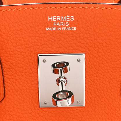Hermes Togo BIRKIN 30 Orange 7 of 10
