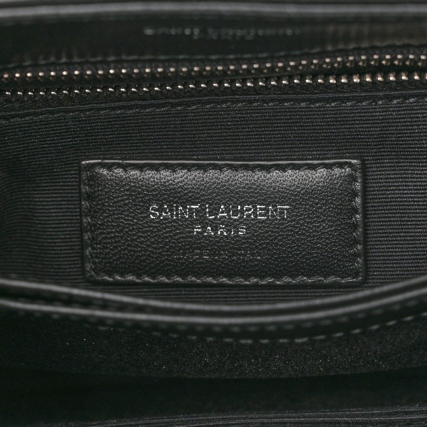 Calfskin Y Quilted Monogram Toy Loulou Crossbody Bag Black