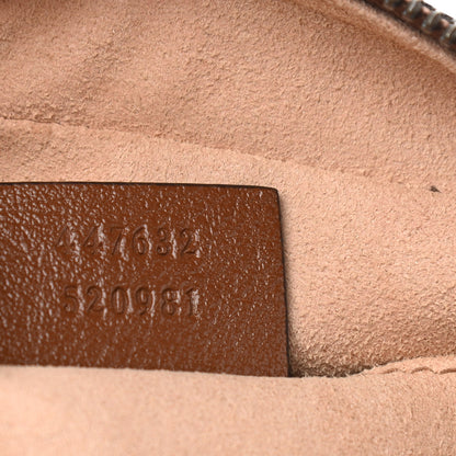 Gucci Glazed Calfskin Matelasse Diagonal Small GG Marmont Chain Shoulder Bag Cuir 7 of 10