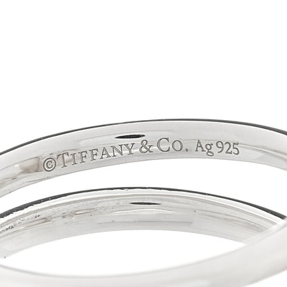 Tiffany Sterling Silver Pearl HardWear Double Pearl Ring 54 7 4 of 4