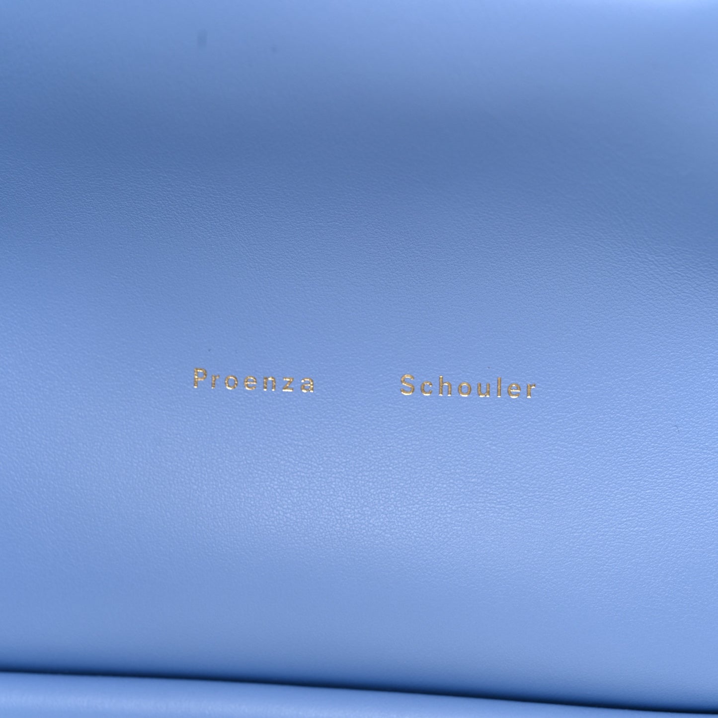 Calfskin Large Ruched Tote Sky Blue