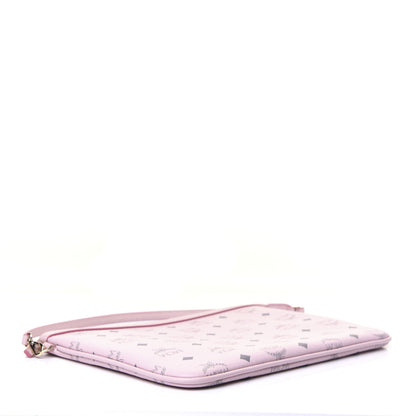 MCM Visetos Liz Shopper Tote Pouch Light Pink 4 of 10