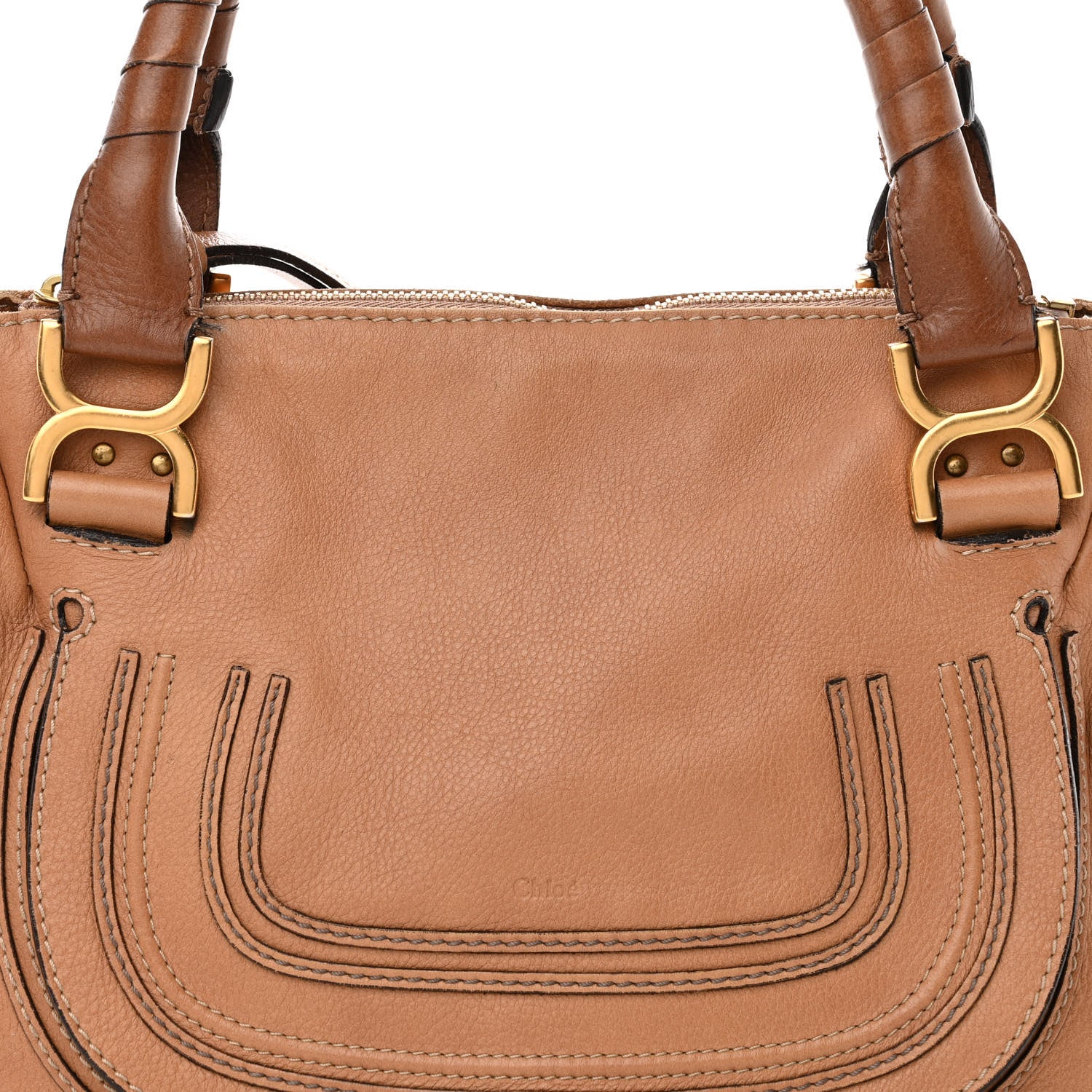 Chloe Calfskin Small Marcie Satchel Nut 8 of 21