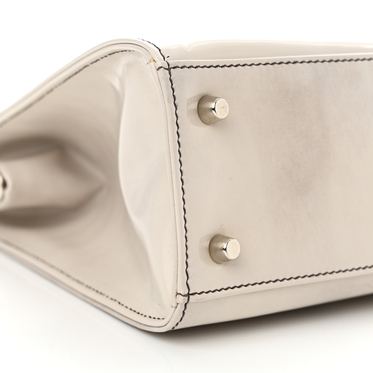 Spazzolato Logo Print Framed Bag Quarzo