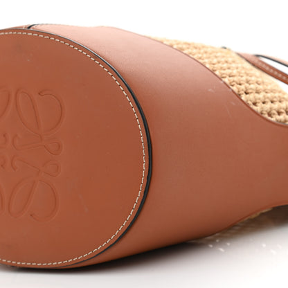 Loewe Raffia Calfskin Balloon Bucket Bag Natural Tan 6 of 10