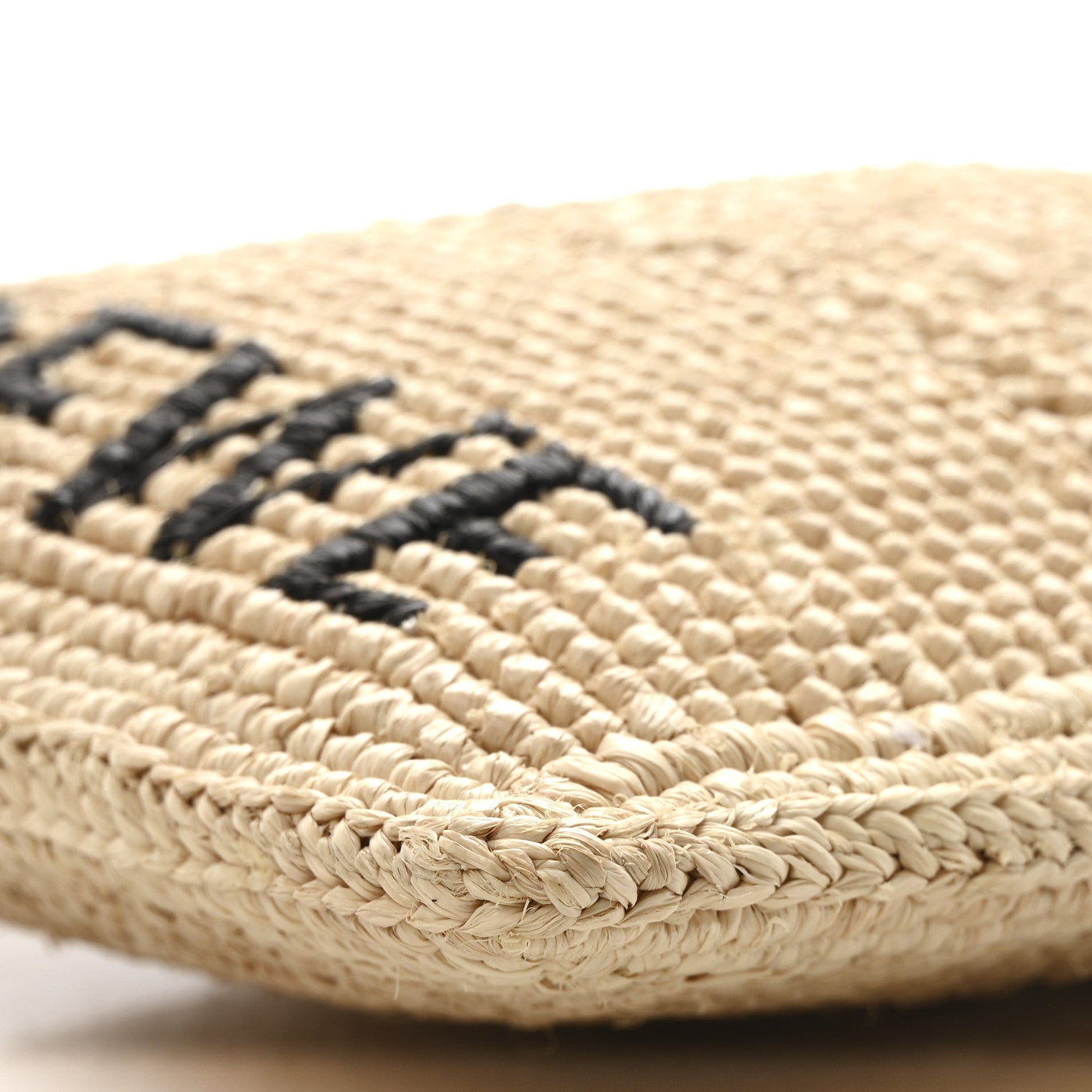 Loewe Raffia Logo Drawstring Pocket Crossbody Natural Black 10 of 10