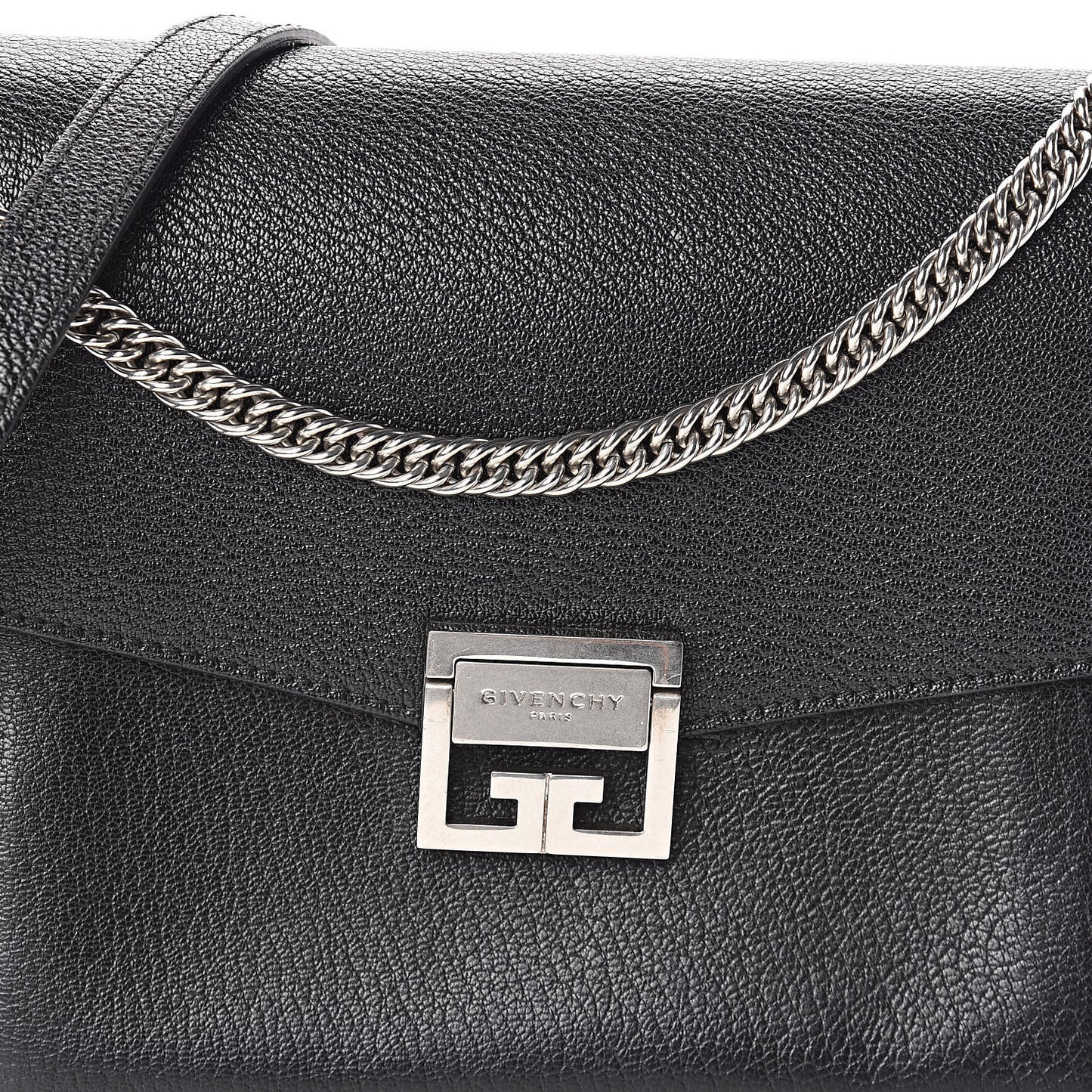 Sugar Goatskin Medium GV3 Shoulder Bag Black