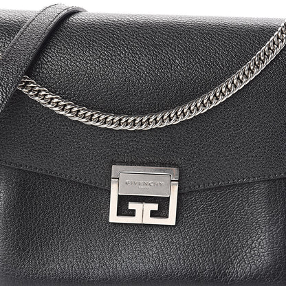 Givenchy Sugar Goatskin Medium GV3 Shoulder Bag Black 7 of 9