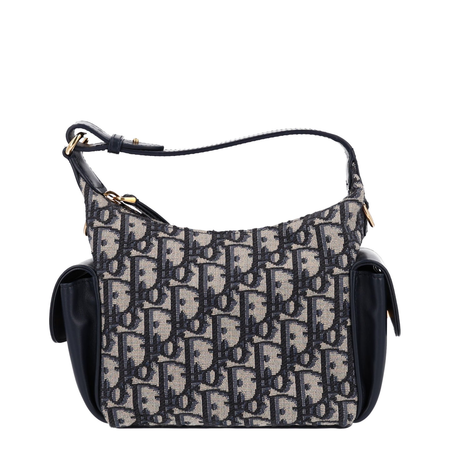 Oblique Jacquard Smooth Calfskin Mini D-Dream Blue