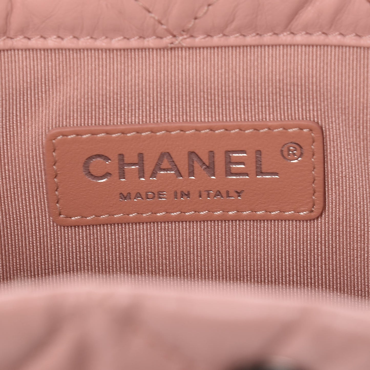 Aged Calfskin Quilted Small Gabrielle Backpack Pink