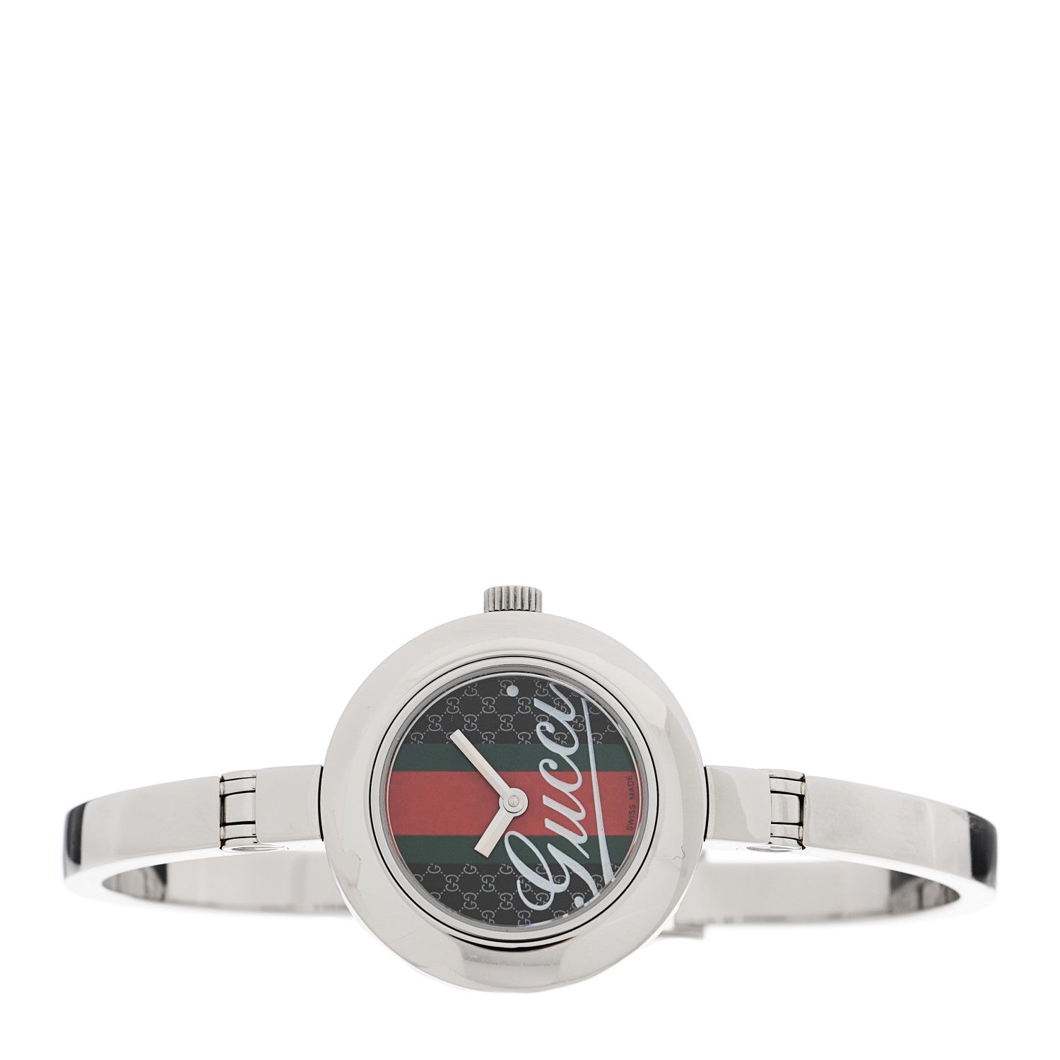 Gucci Stainless Steel 25mm 105 Series Web Quartz Watch 2 of 4