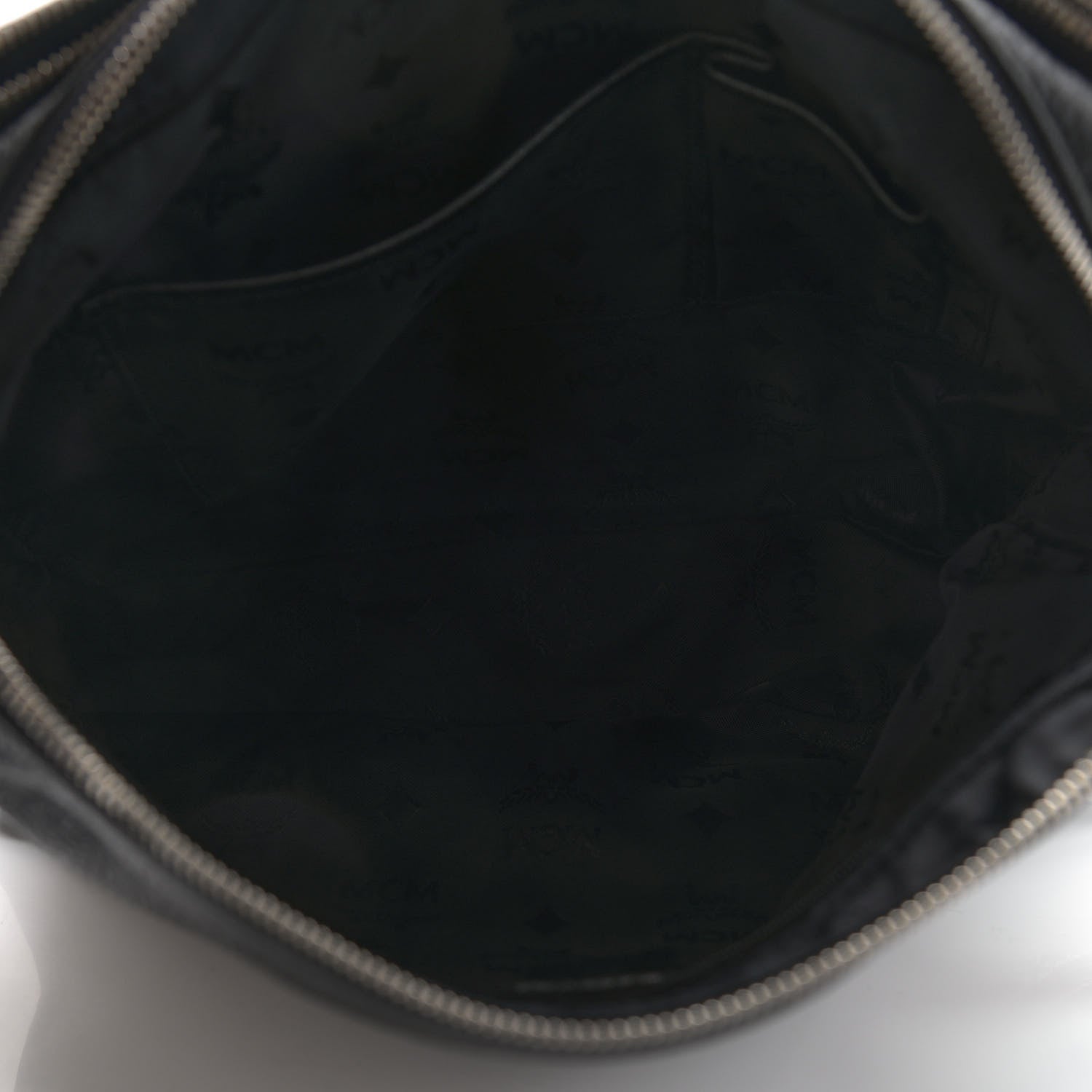 MCM Grained Calfskin Medium Shoulder Bag Black 6 of 14