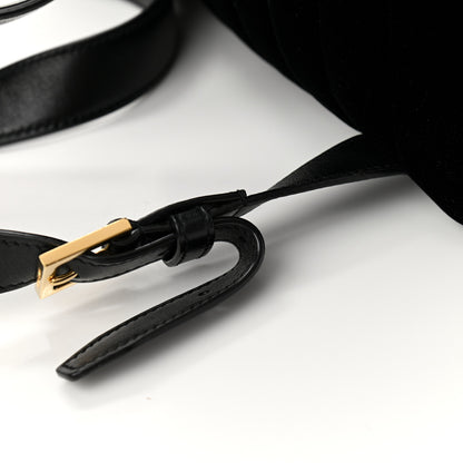 Saint Laurent Velvet Matelasse Vicky Backpack Black 12 of 14