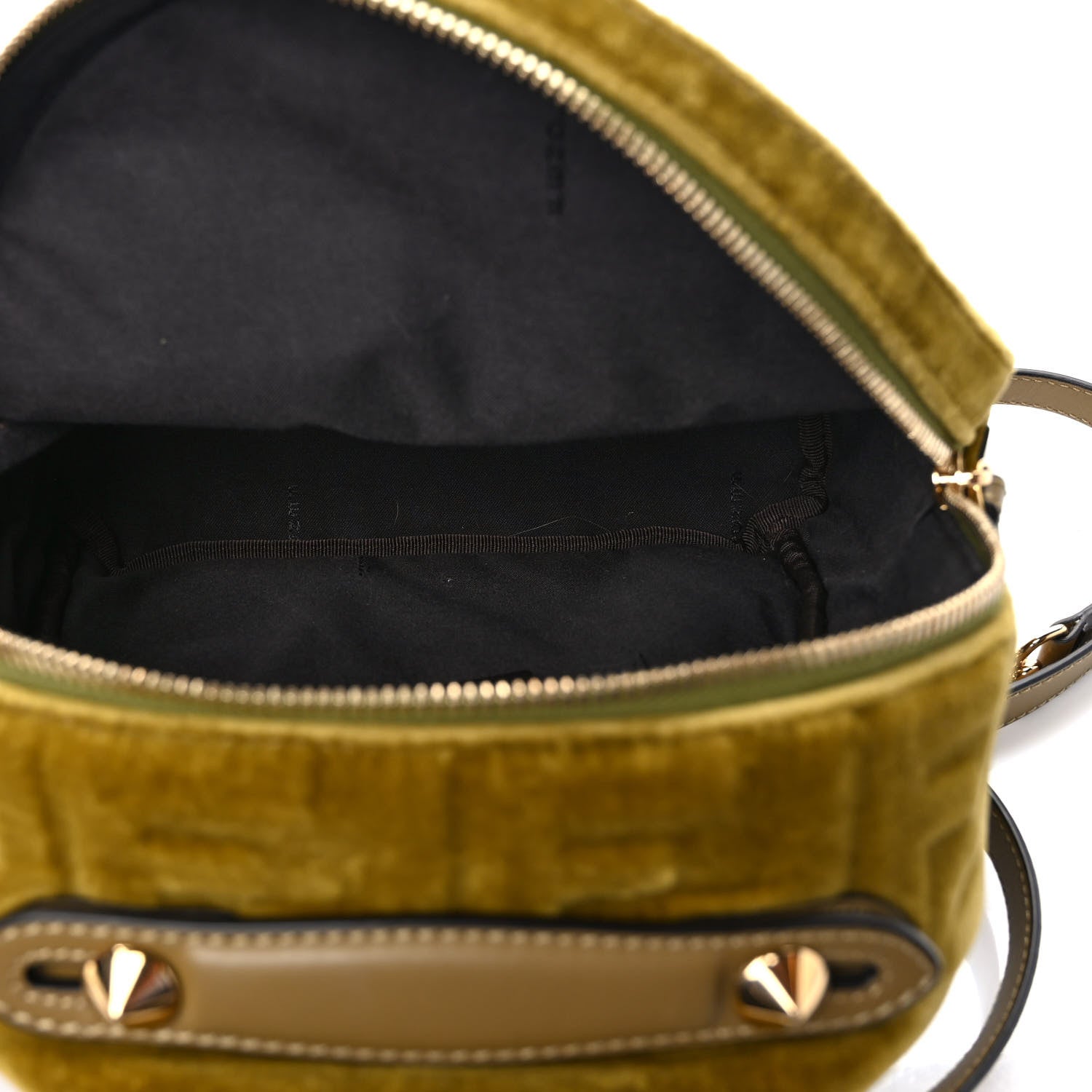Fendi Velvet Vitello Century FF Embossed Mini Backpack Camaleonte 4 of 9