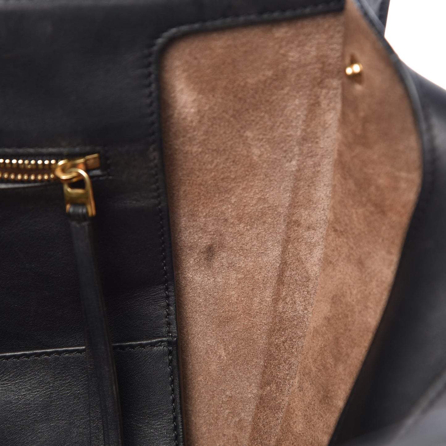 Smooth Calfskin Small Tie Knot Tote Black