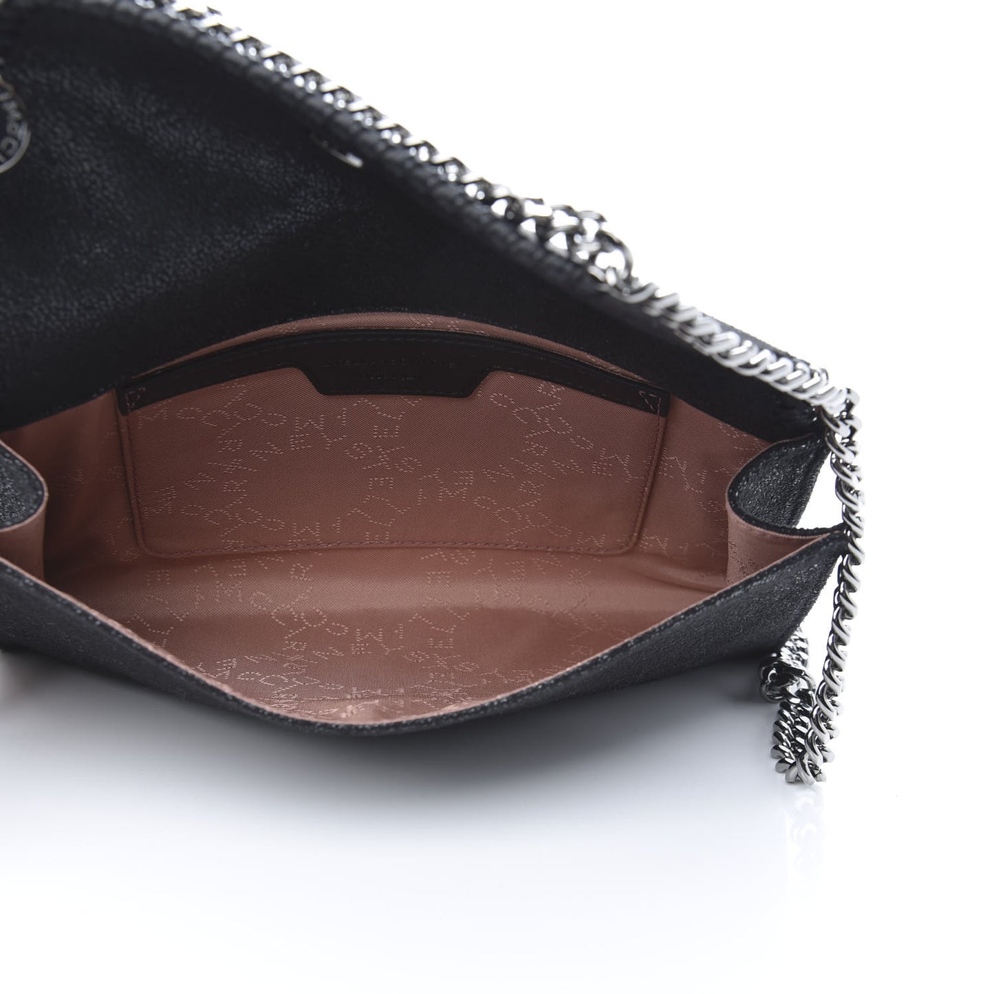 Shaggy Deer Mini Falabella Crossbody Bag Black