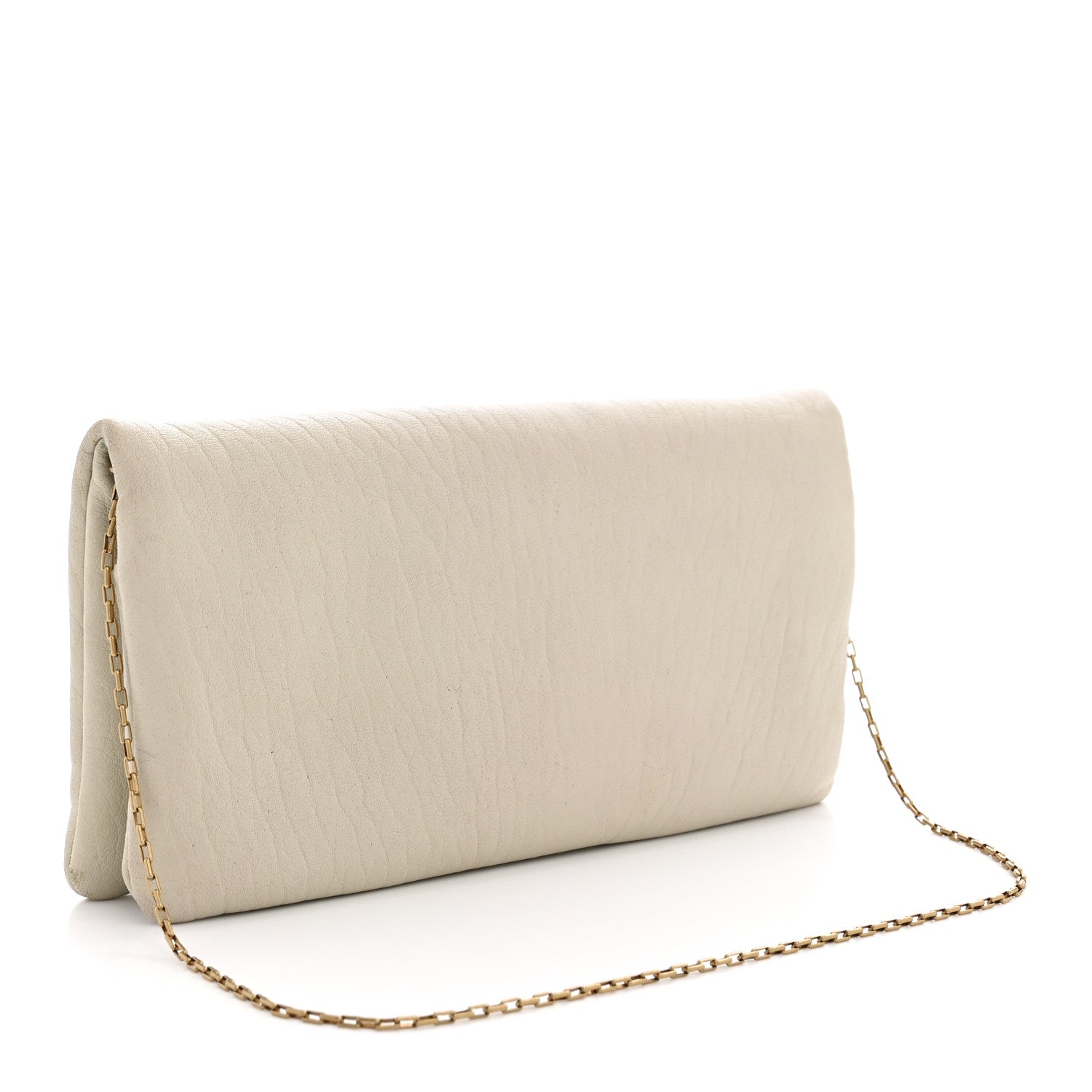 Saint Laurent Padded Lambskin Mini Calypso Wallet On Chain WOC Crema Soft 2 of 11