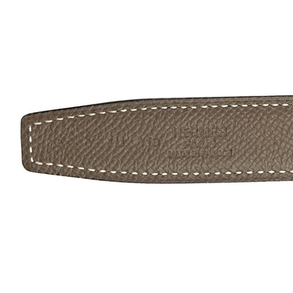 Hermes Swift Epsom Martelee Constance H Belt 75 30 Black Etoupe 5 of 5