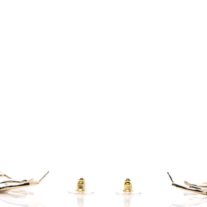 Chanel Metal CC Heart Coco In Love Hoop Earrings Gold 3 of 6