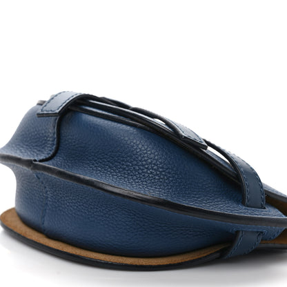 Loewe Grained Calfskin Mini Gate Crossbody Bag Steel Blue 8 of 8