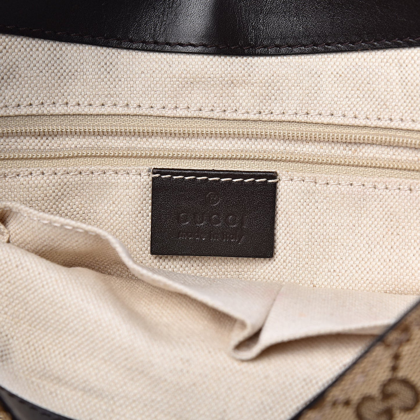 Monogram Techno Horsebit Large Shoulder Flap Bag Brown
