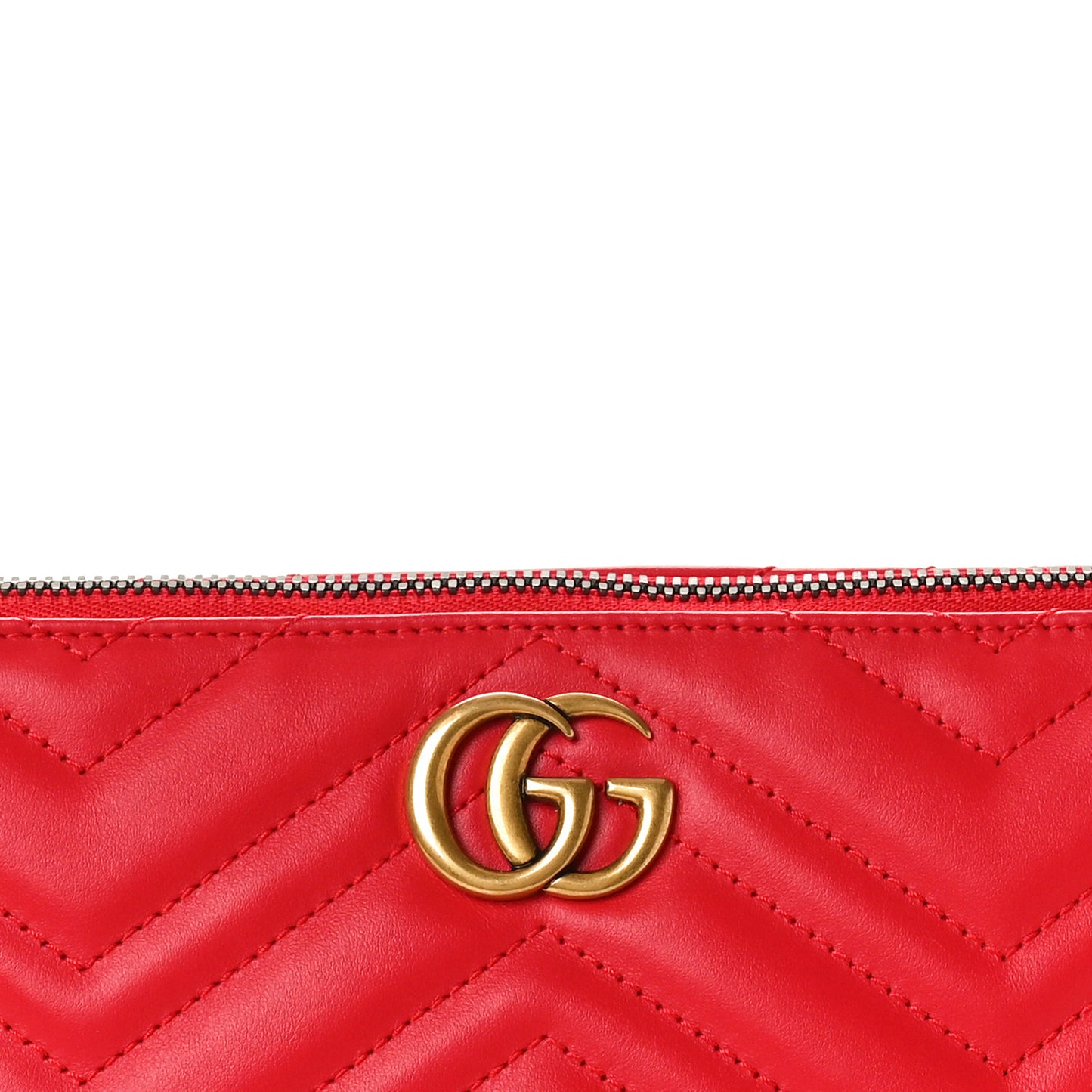 Calfskin Matelasse Chevron GG Marmont Sling Shoulder Bag Rosso