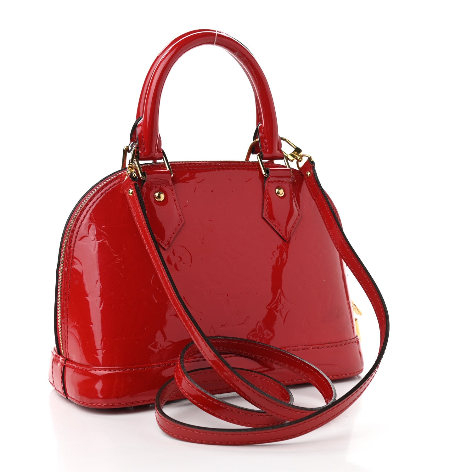 Louis Vuitton Vernis Alma BB Cherry 3 of 12