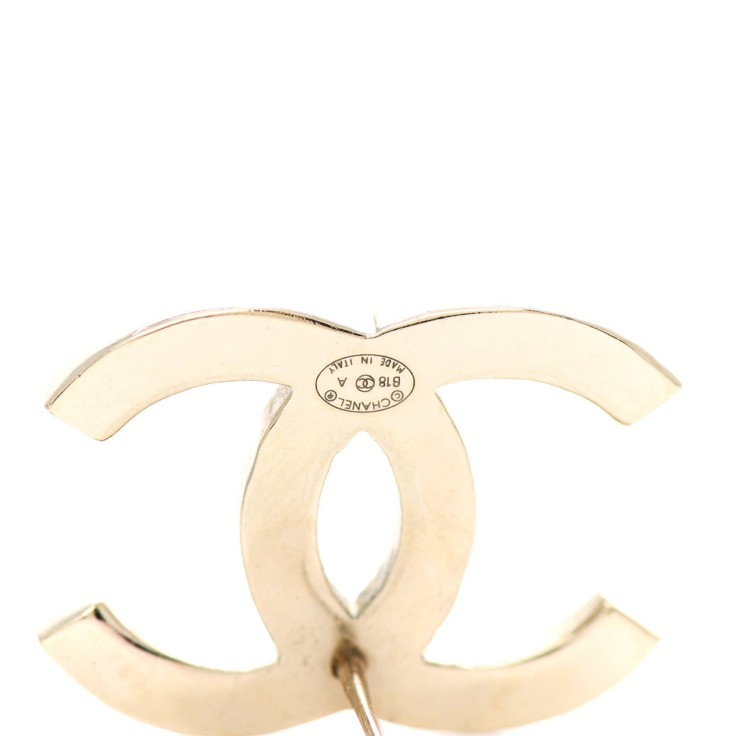 Chanel Crystal Enamel Large CC Earrings Gold Black White Pink 4 of 4