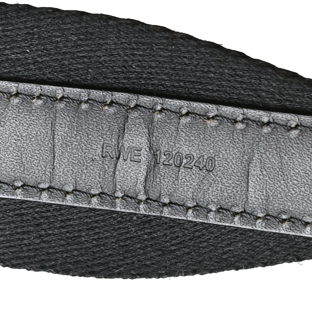 Canvas Calfskin Adjustable Shoulder Strap Black