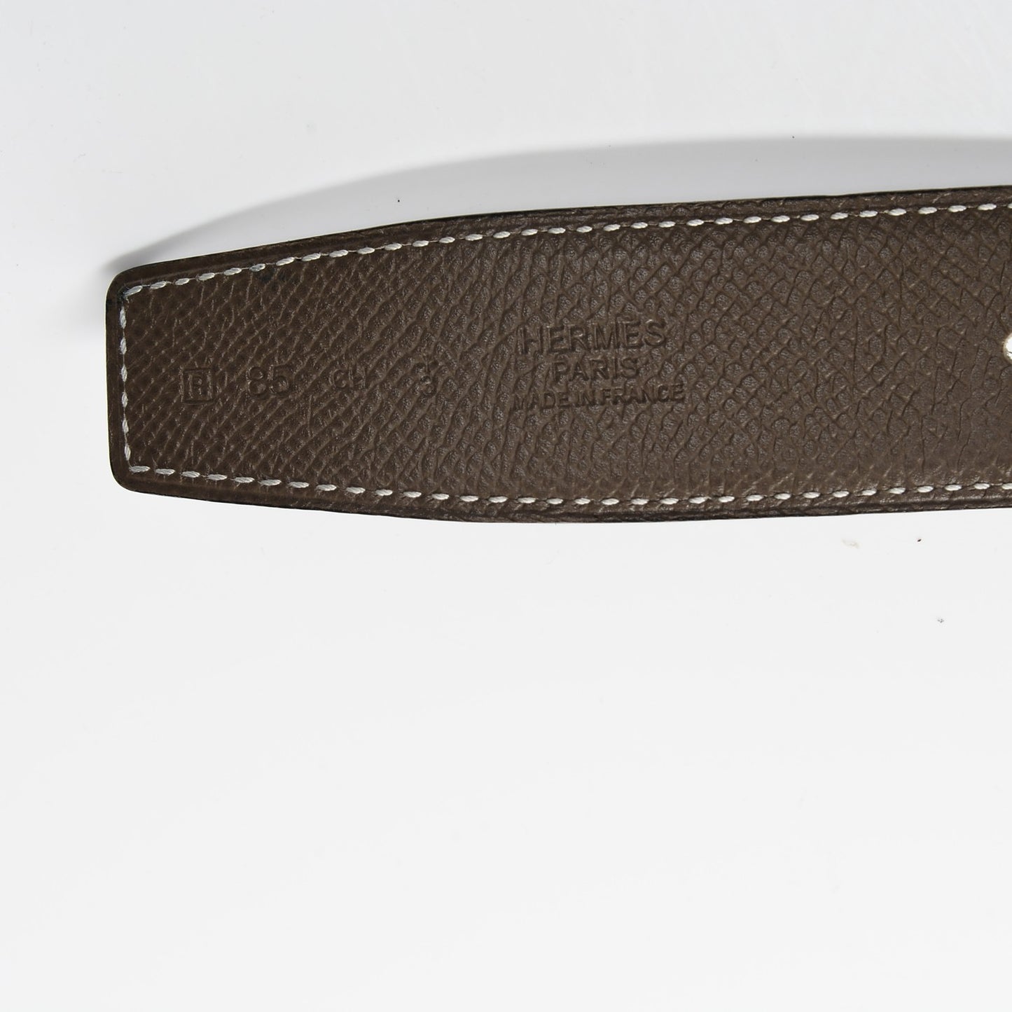 Swift Epsom 32mm Belt Strap 85 Black Etoupe
